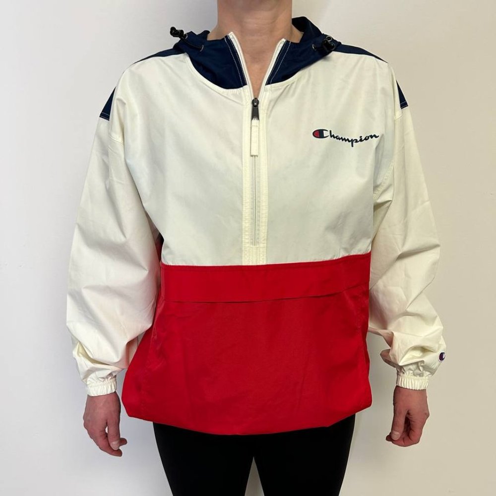 Champion Womens Windbreaker Jacket Sz. M *VGUC